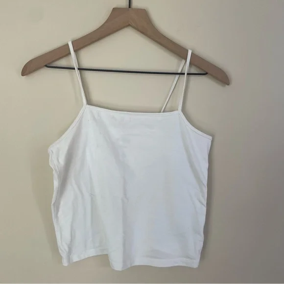 3/$30 🌸 Wild Fable White Square Neck Crop Tank Size Large - Picture 4 of 4